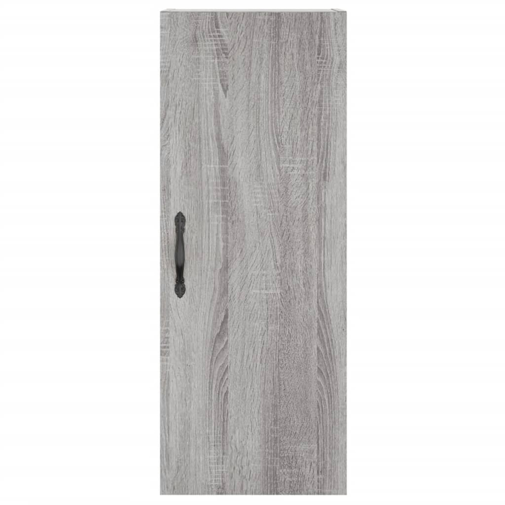 vidaXL Single Door 2 Drawer 2 Shelf Grey Sonoma Highboard Image 6