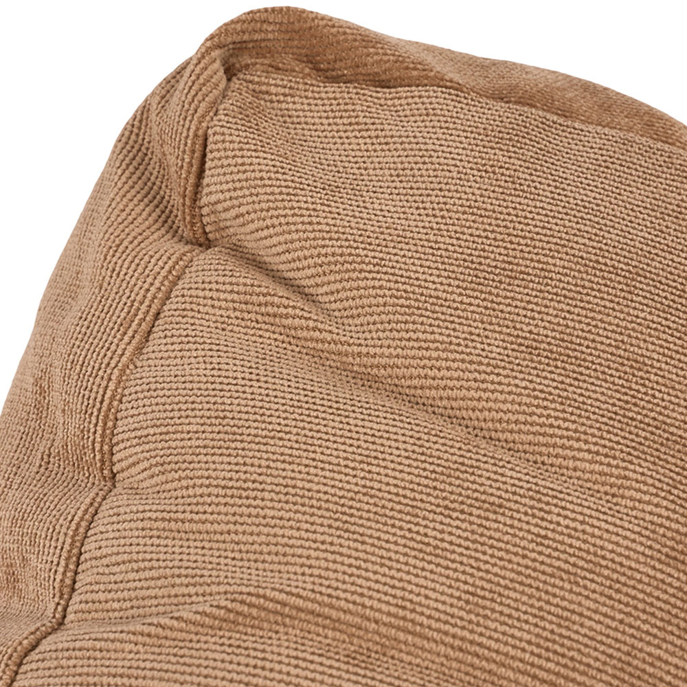 Living and Home Light Coffee Soft Corduroy Chair Cushion 55 x 55cm Image 4