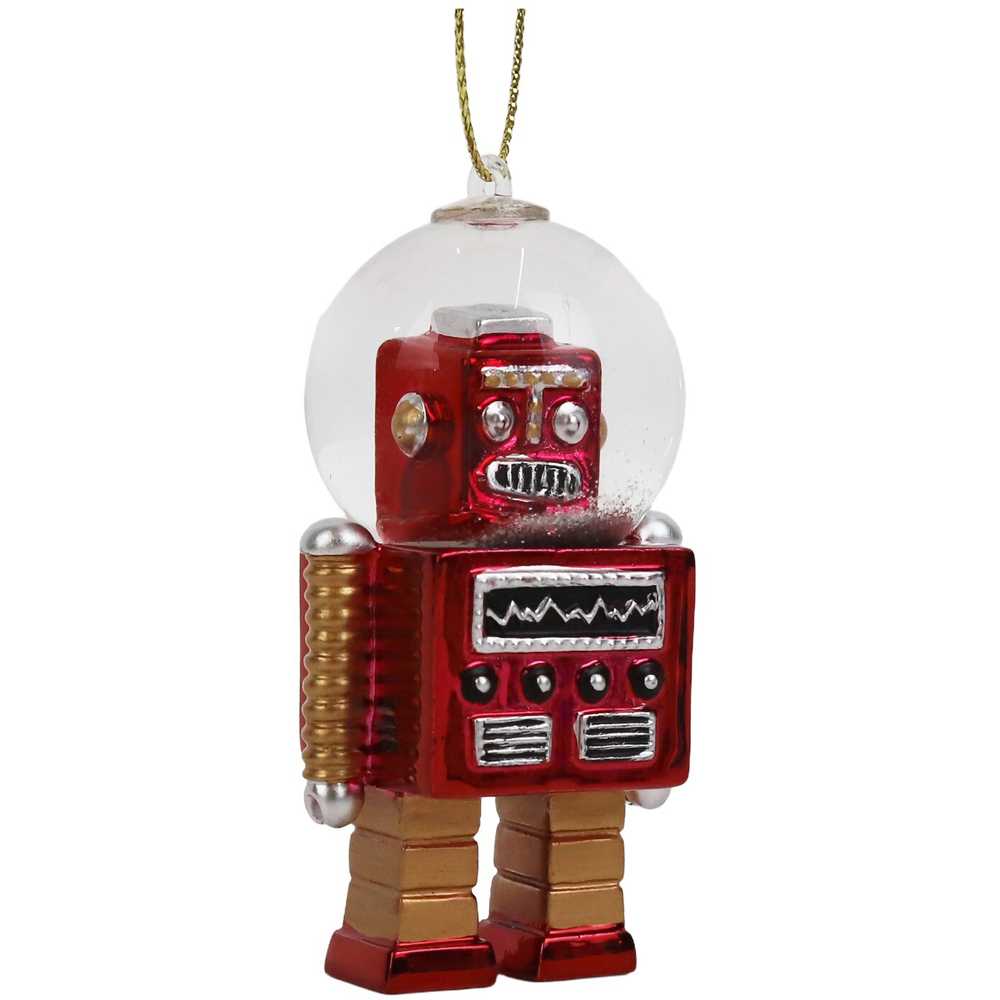 Snow Globe Robot Hanging Decoration Image 4