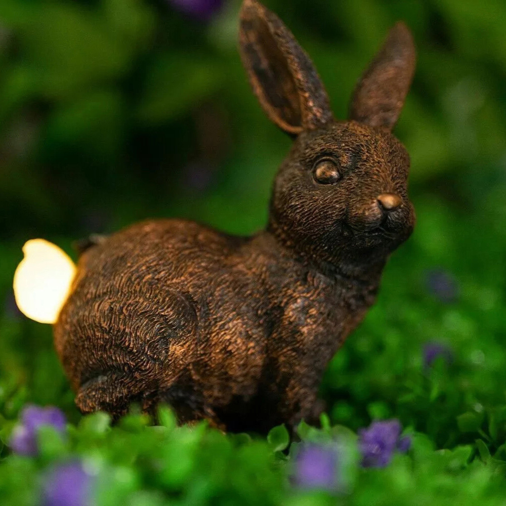 Garden Mile Solar LED Rabbit Garden Ornament Image 2