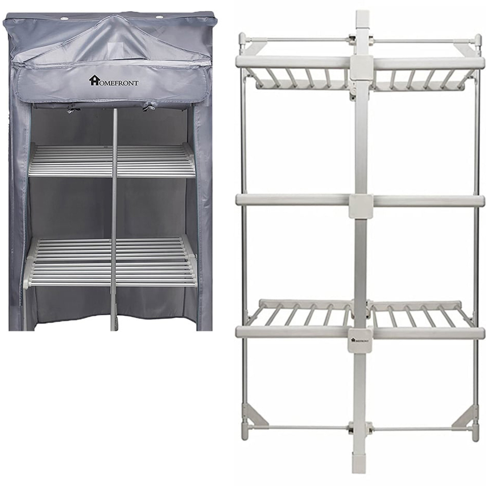 Homefront 3 Tier Heated Clothes Airer and Cover Image 3