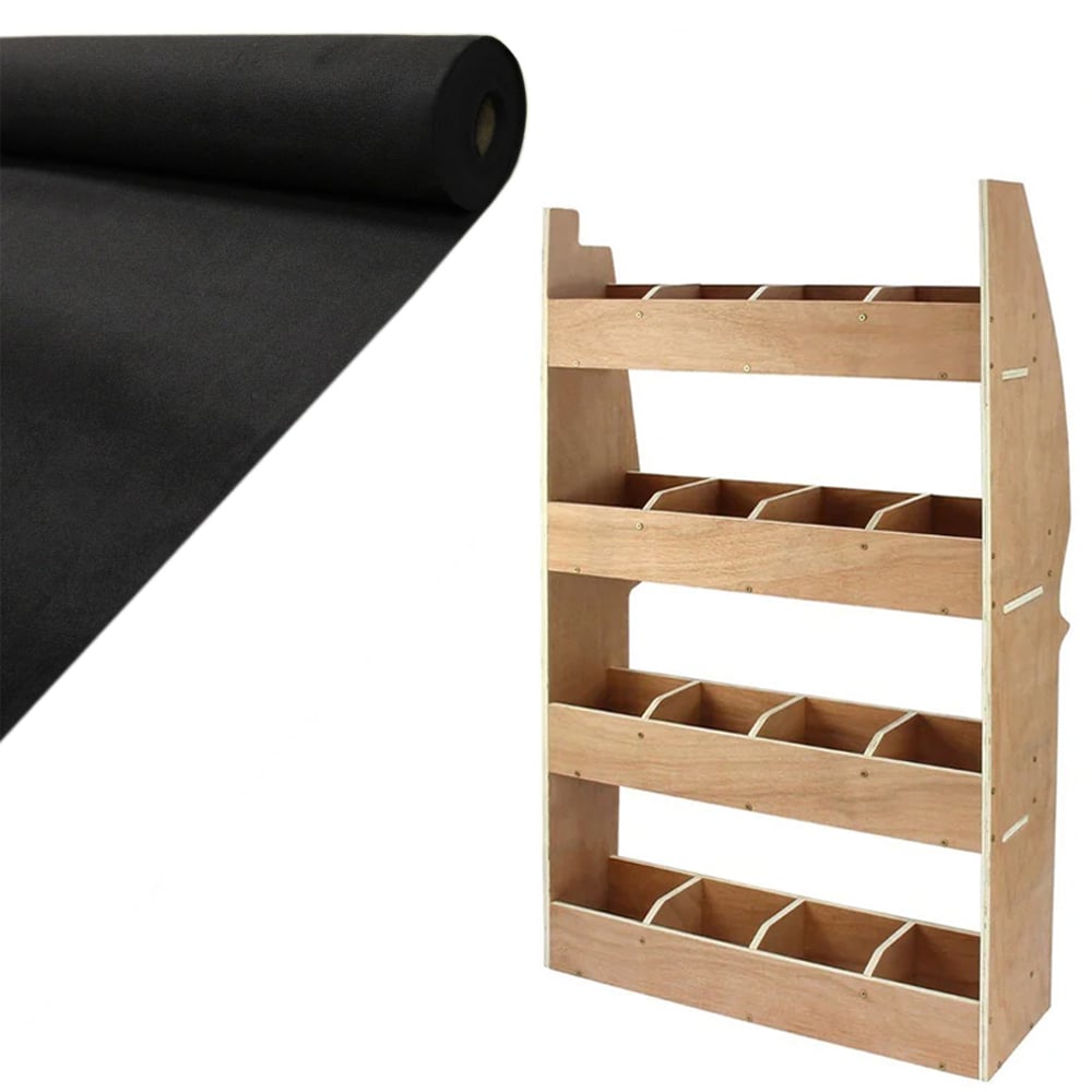 Monster Shop 11m2 Anthracite Van Lining Glue and Citroen Berlingo Rack Image 1