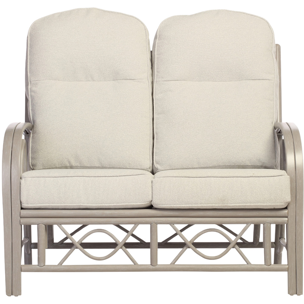 Desser Furniture Bali 2 Seater Grey Natural Rattan Alba Dusk Sofa Image 3