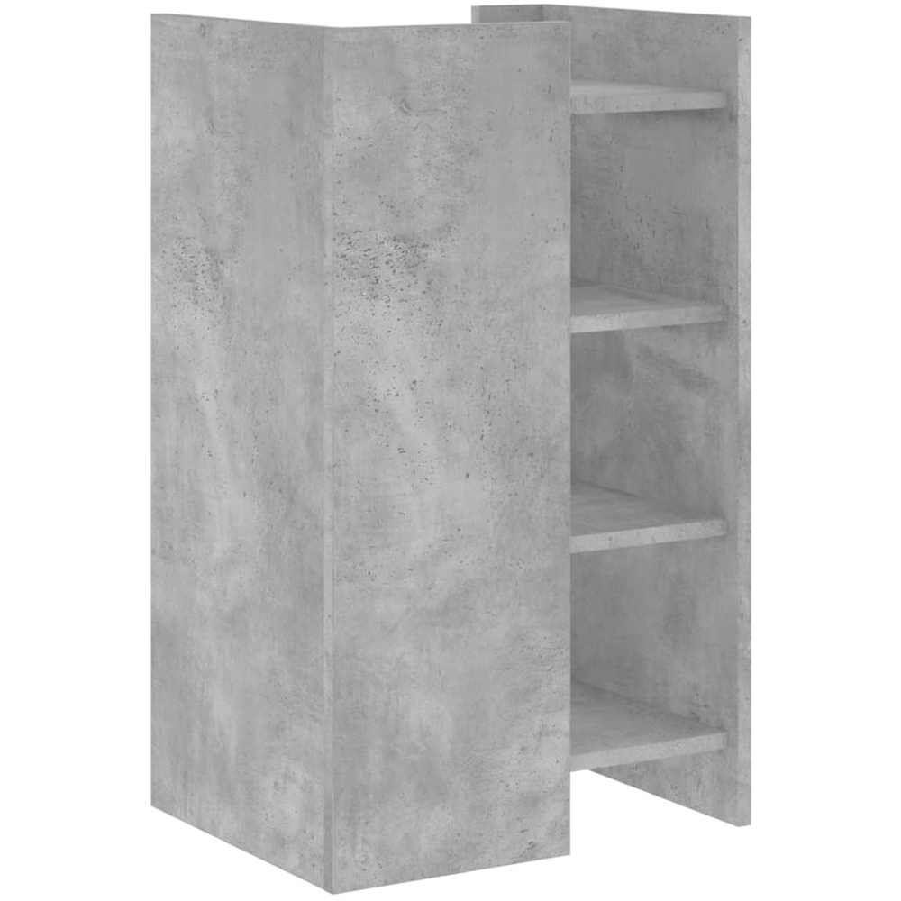 vidaXL 4 Shelf Concrete Grey Sideboard Image 6