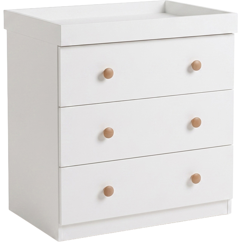 Shefa 888 3 Drawer White Kids Changing Dresser Image 2