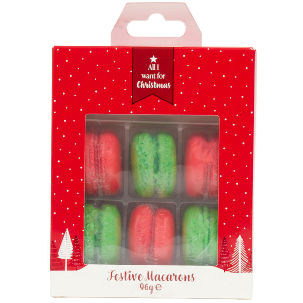 Pack of 6 Festive Dog Macarons Image 3