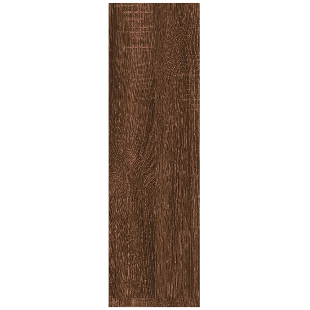vidaXL 2 Shelf Brown Oak Wall Cabinet Set of 2 Image 5