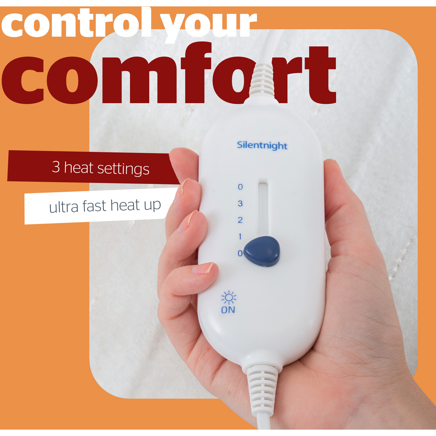 Silentnight Winter Warmer Electric Blanket White Double Image 3