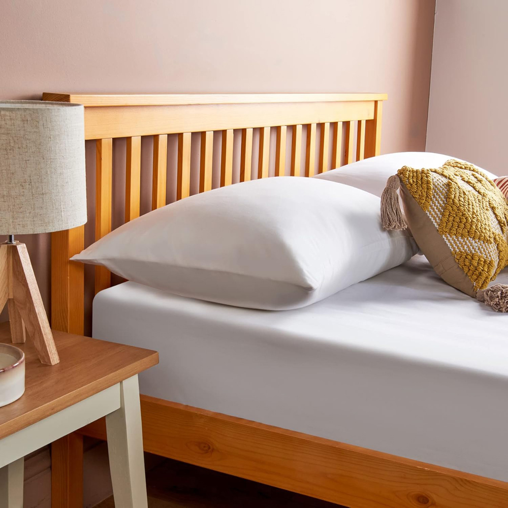 Home Treats Double Wooden Bed Frame with Mattress Image 7