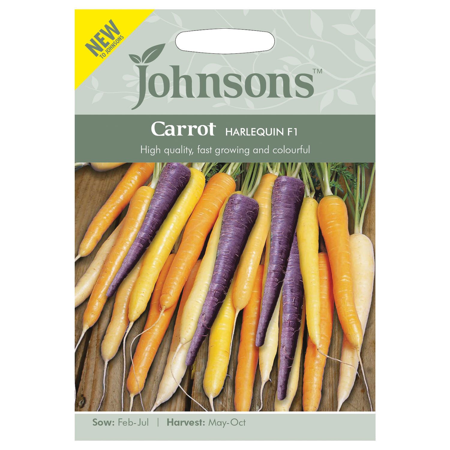 Johnsons Carrot Harlequin F1 Vegetable Seeds Image 2