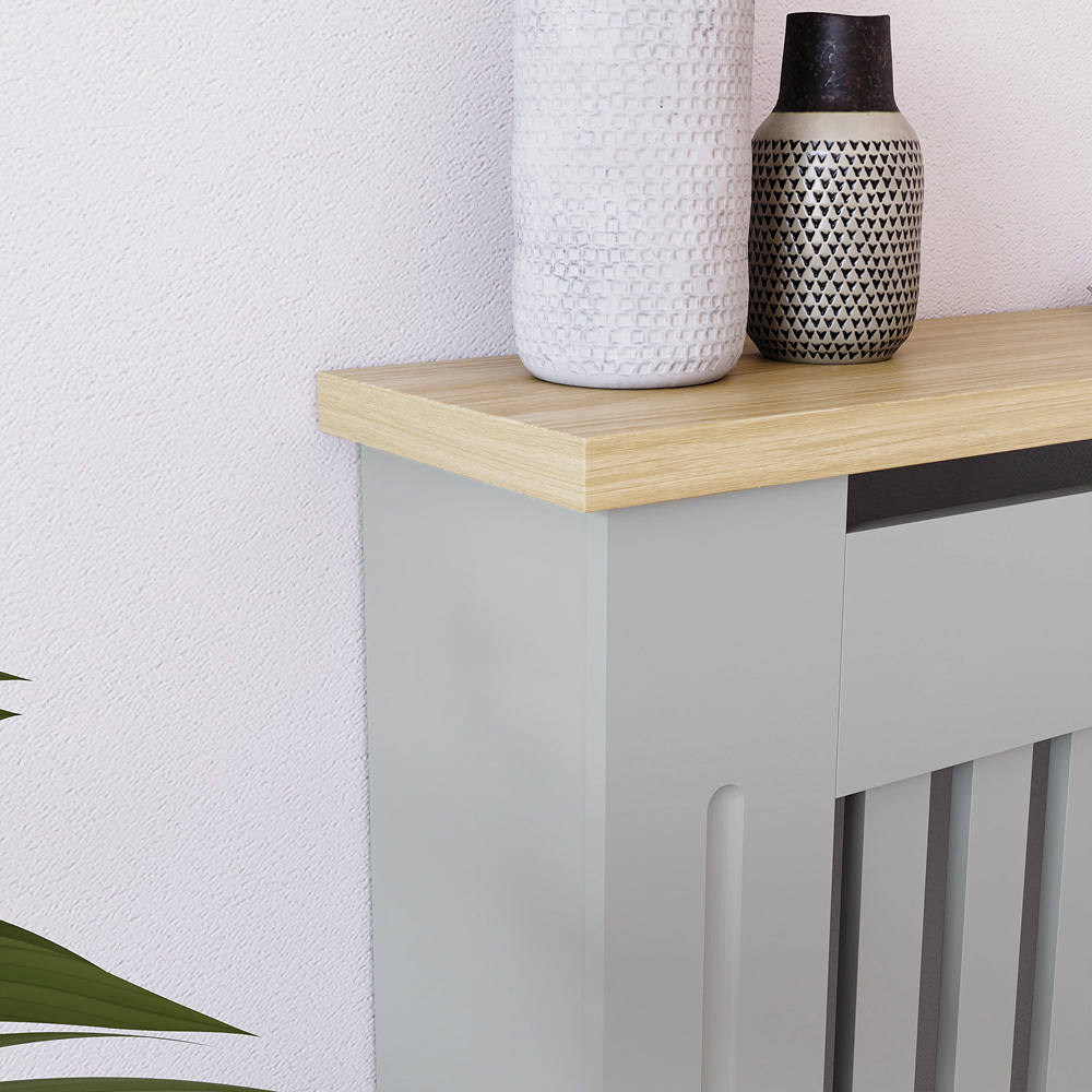 VIDA DESIGNS Arlington Olive Grey Radiator Cover Small Image 3