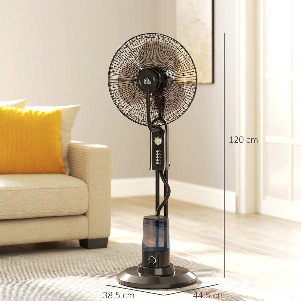 HOMCOM Oscillation Spray Misting Pedestal Fan 47 inch Image 9