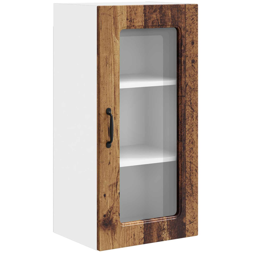 vidaXL Kalmar Single Door Old Wood Wall Kitchen Cabinet 2 Pack Image 2