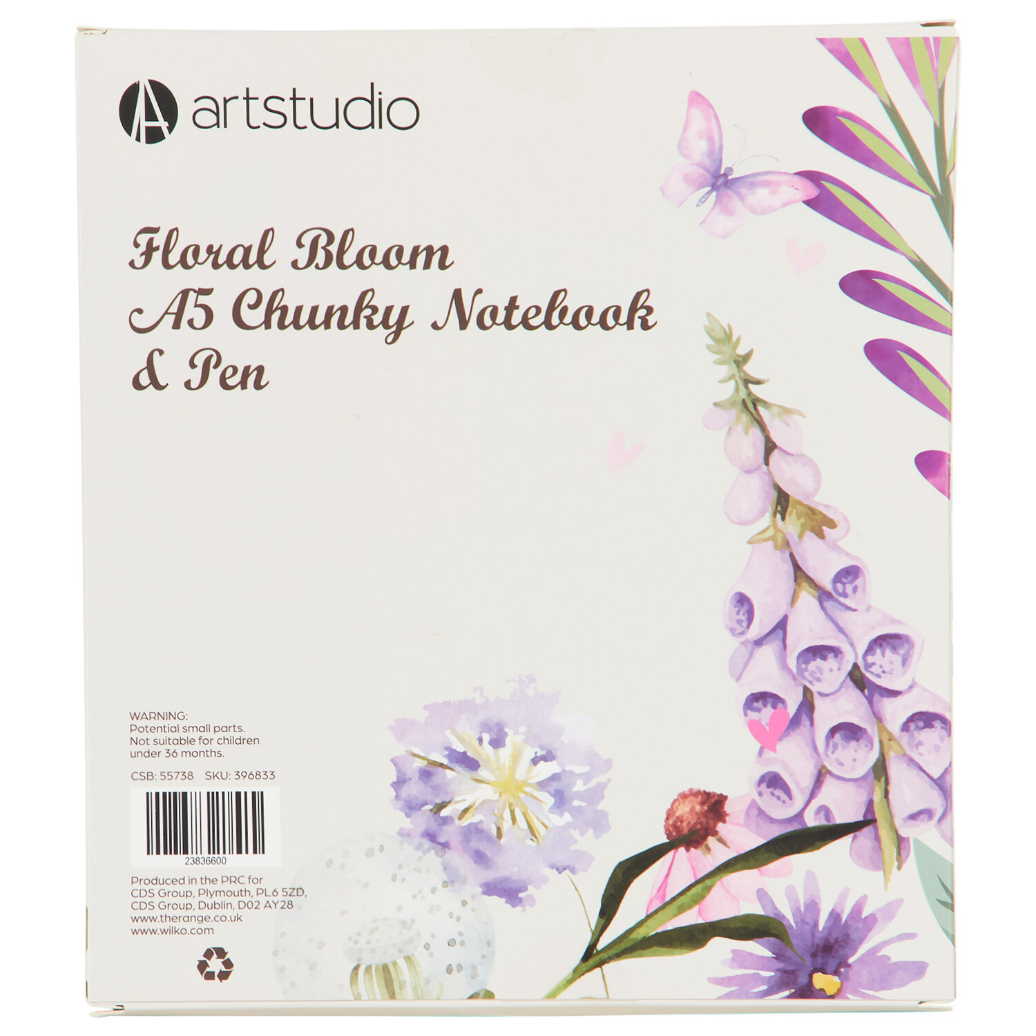 Floral Bloom A5 Chunky Notebook and Pen - Multicolour Image 2