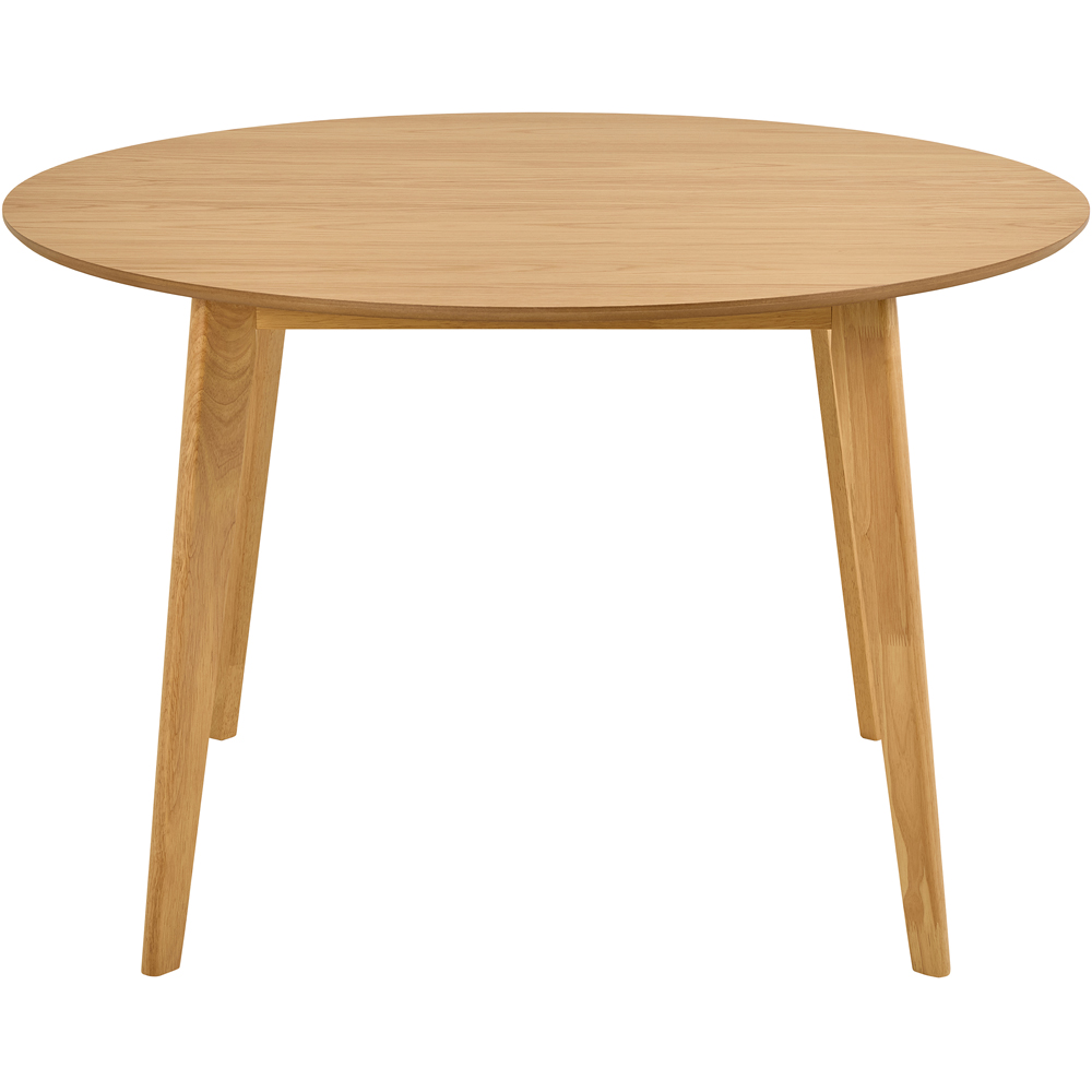 Florence Roxby 4 Seater Matt Oak Round Dining Table Image 3