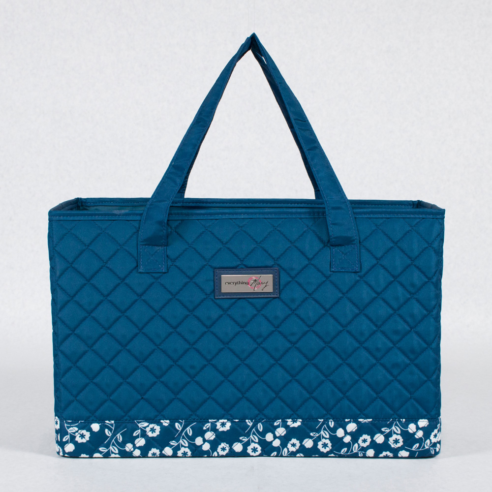Everything Mary EVM10143-10 Blue and White Sewing Machine Carry Tote 43 x 20 x 28cm Image 2