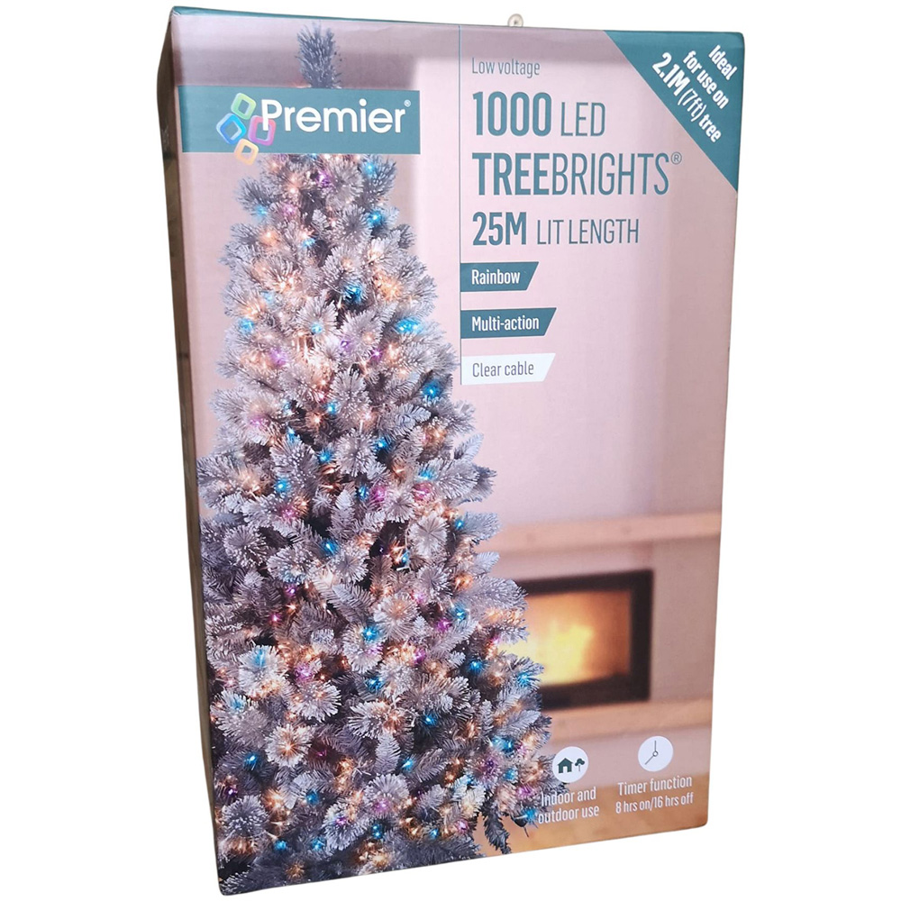 Premier TreeBrights 1000 Rainbow LED Multi-Function Christmas String Light 25m Image 2