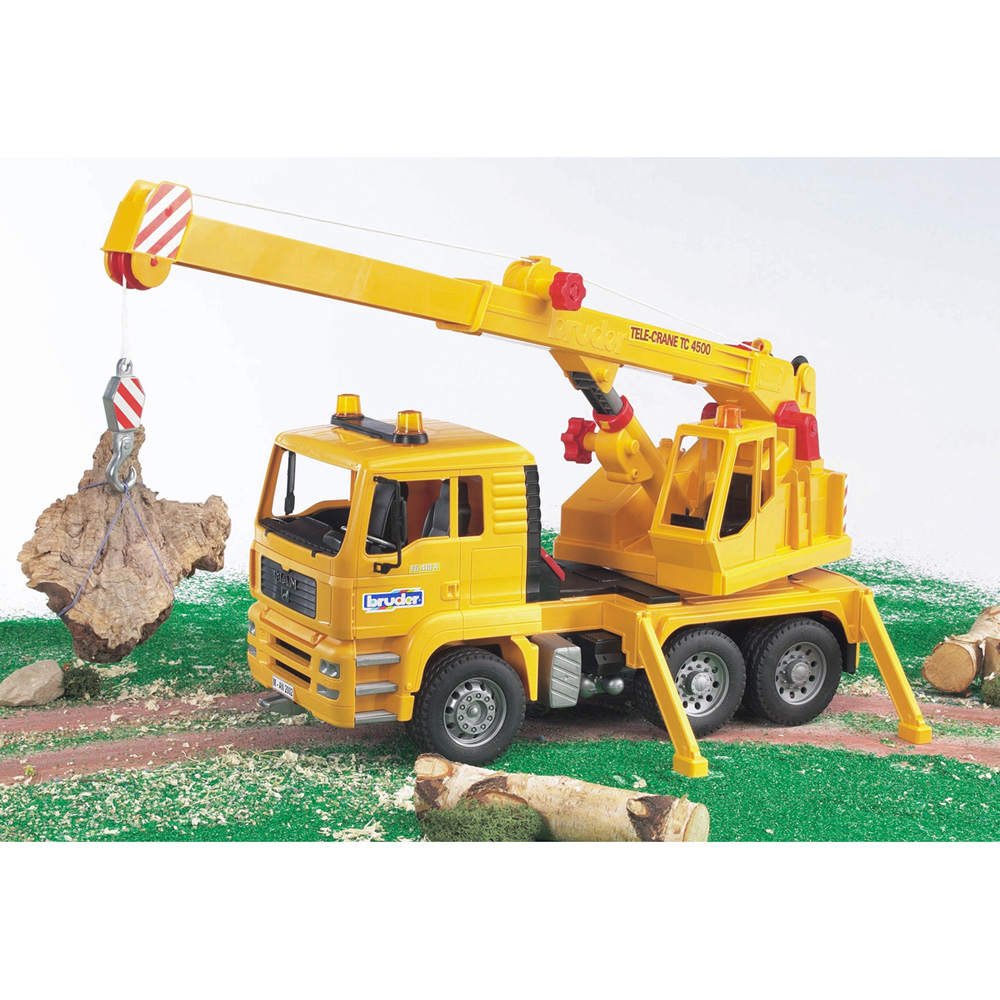 Bruder Kids MAN TGA Crane Truck Playset Model Image 2