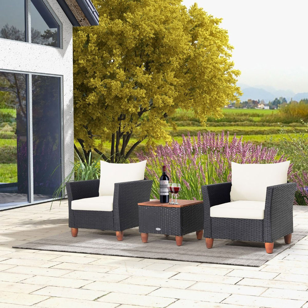 Costway 2 Seater Patio Furniture Set with Cushions Image 5