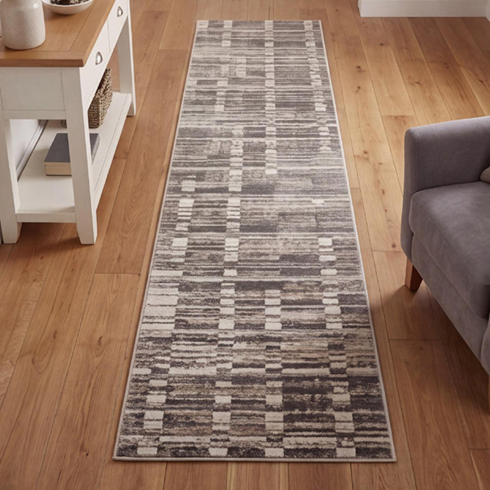 Arthouse Muse Abstract Grey Runner 60 x 230cm Image 1