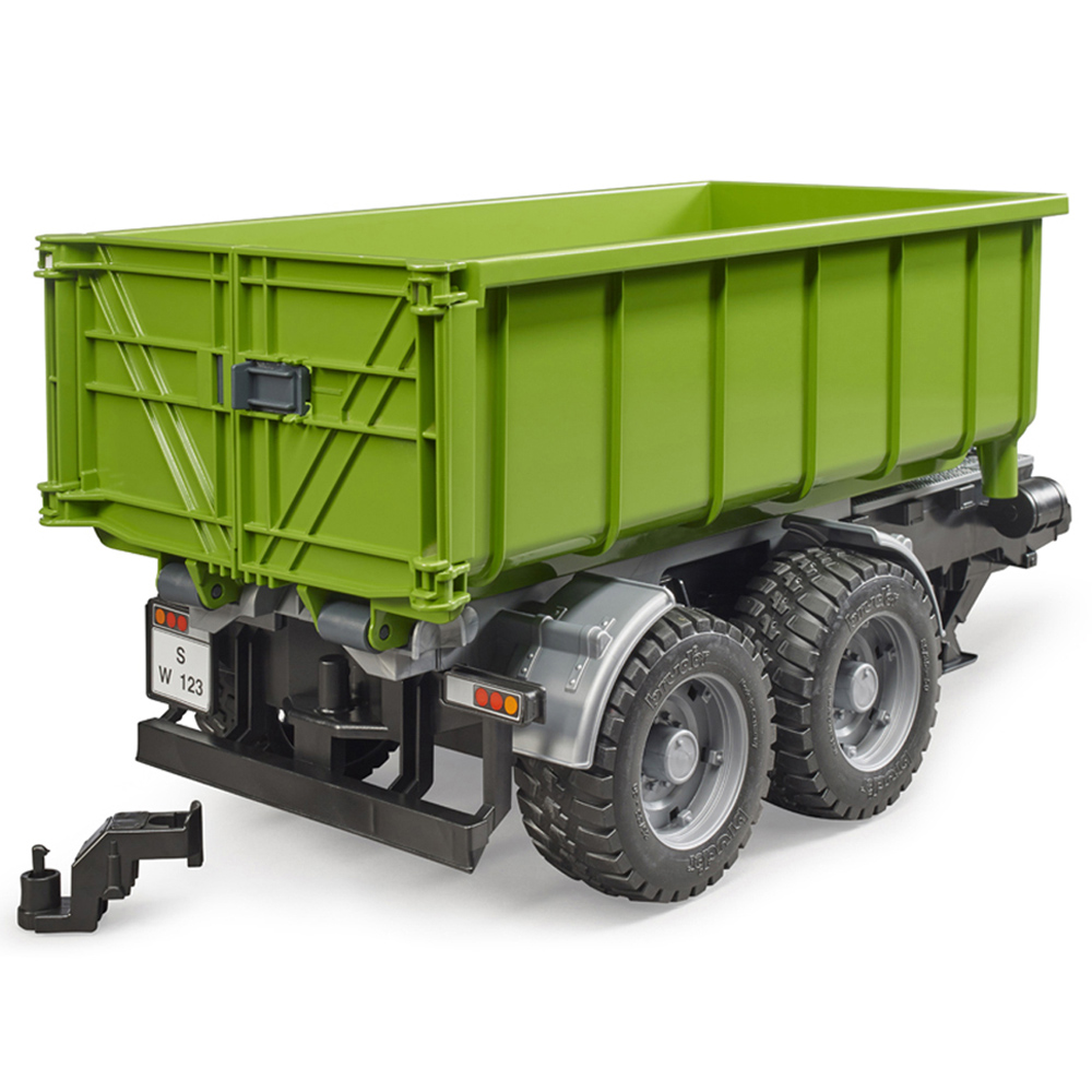 Bruder Kids Farm Tractor Roll-Off Container Trailer Playset Model Image 8