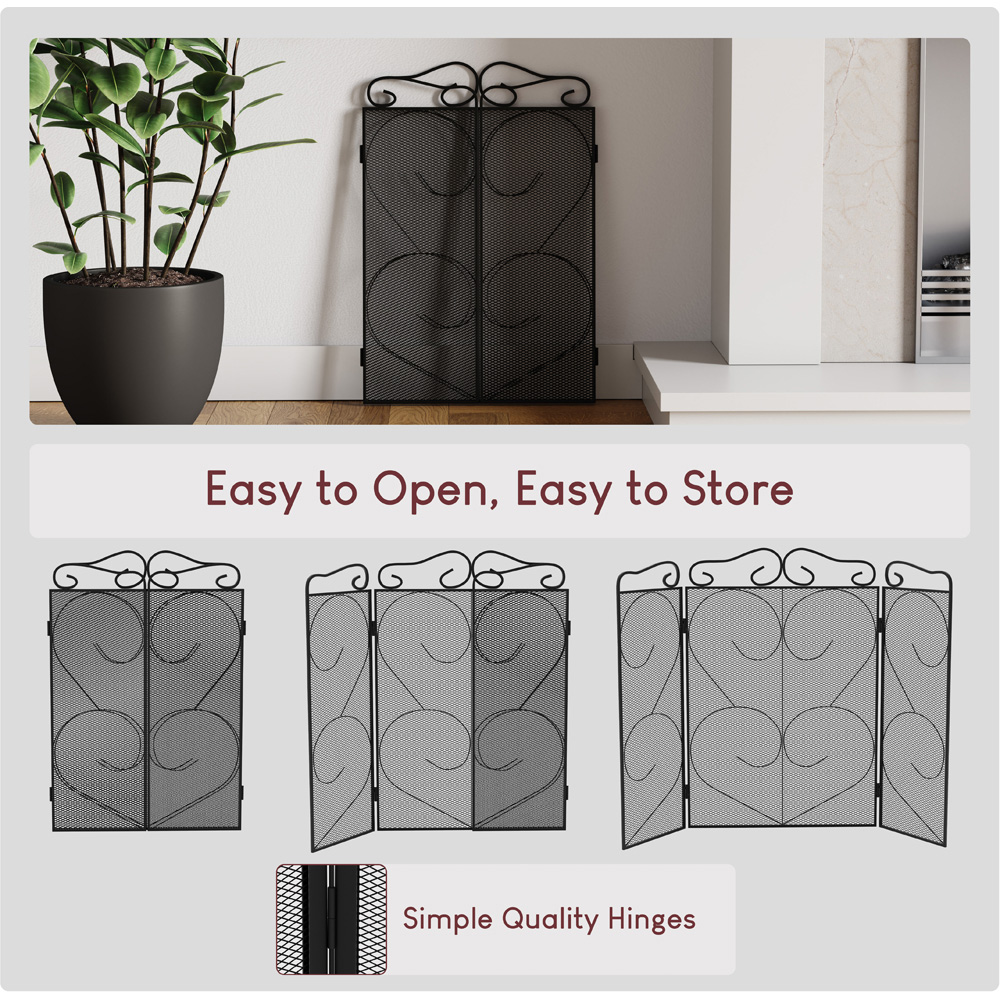 Fire Vida Tapton 3 Panel Fire Guard Image 3