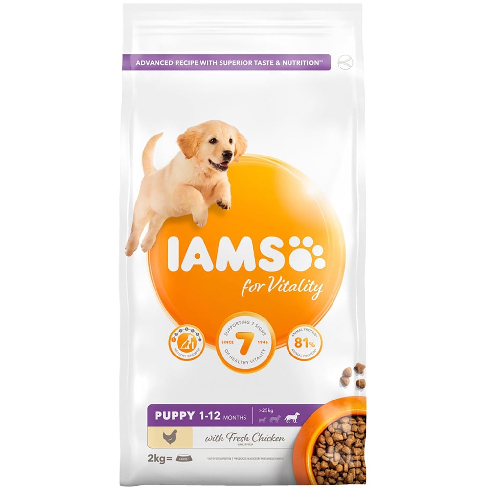 Iams Vitality Fresh Chicken Puppy Food 2kg Image