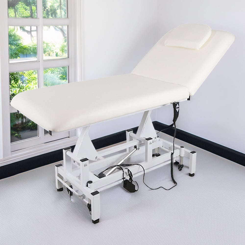 Living and Home Electric Beauty Bed with Adjustable Reclining Backrest Image 1