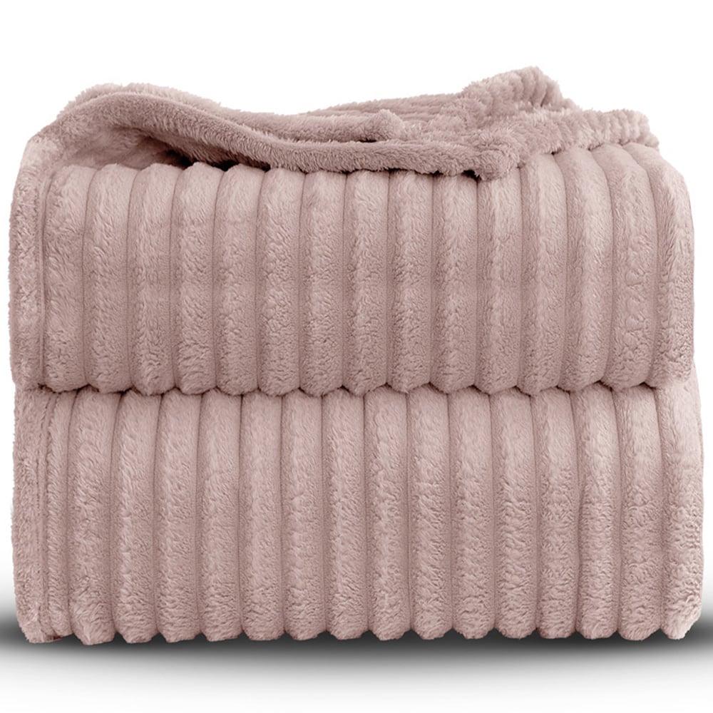 Velosso Bellissima Blush Plush Throw 200 x 240cm Image 3