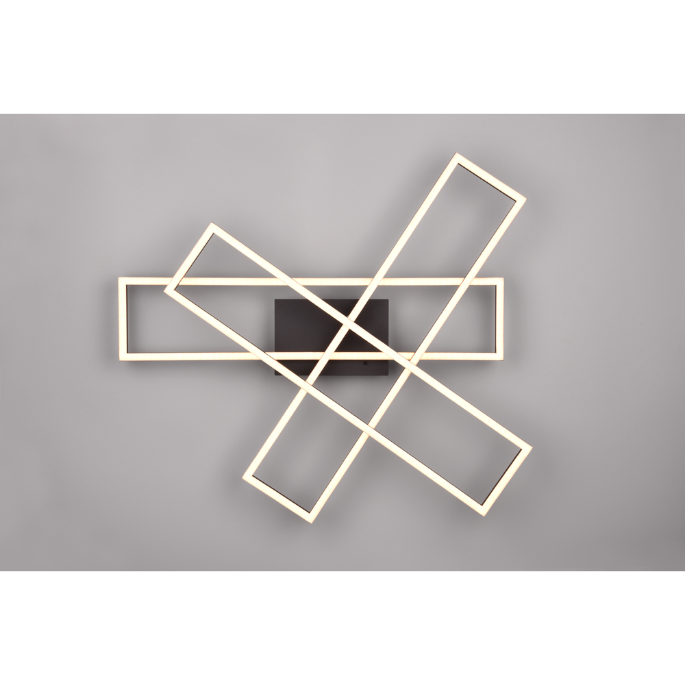 TRIO Corso Matt Black LED Ceiling Light Image 4
