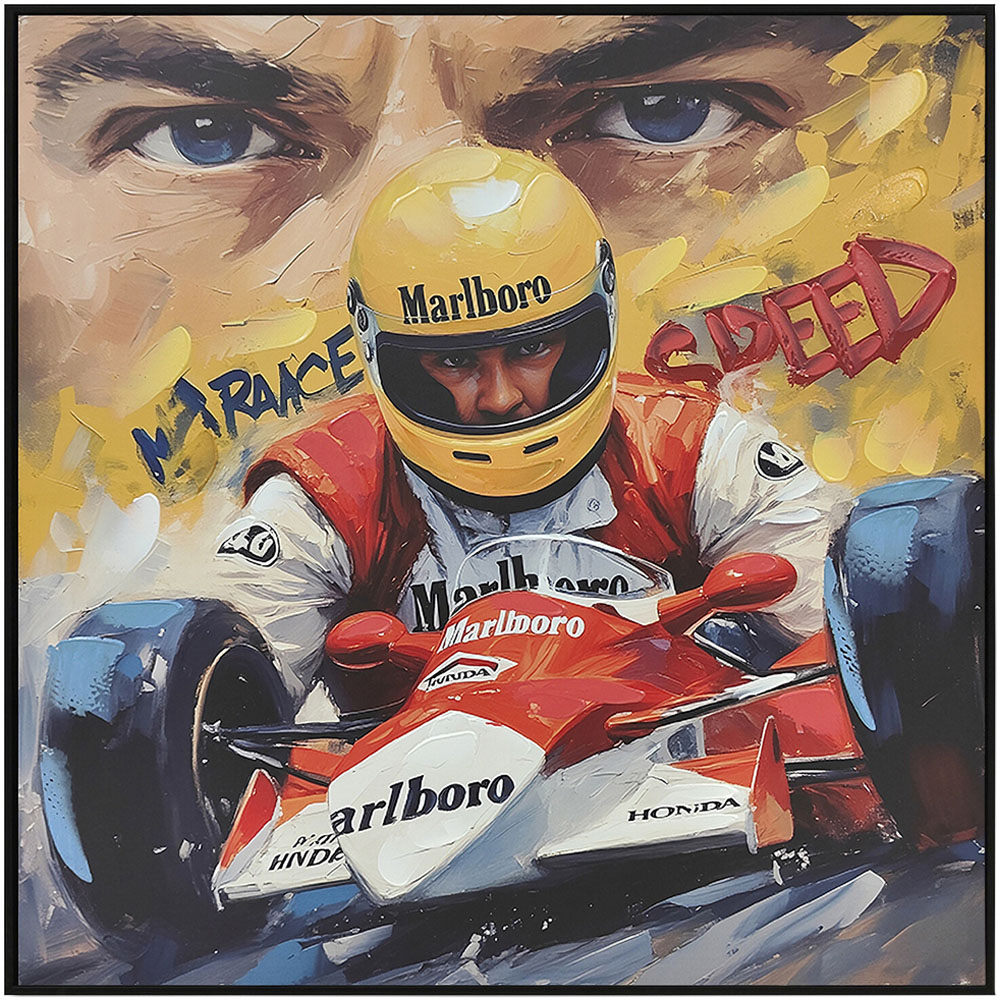 Renowned Racing Driver Framed Art Image 1