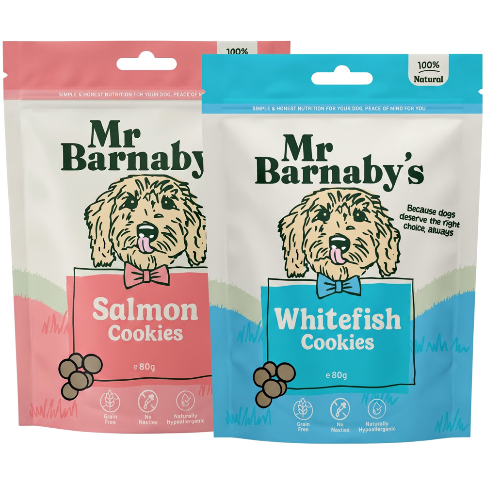 Mr Barnaby's Cookie Dog Treat Bundle 80g 2 Pack Image 1