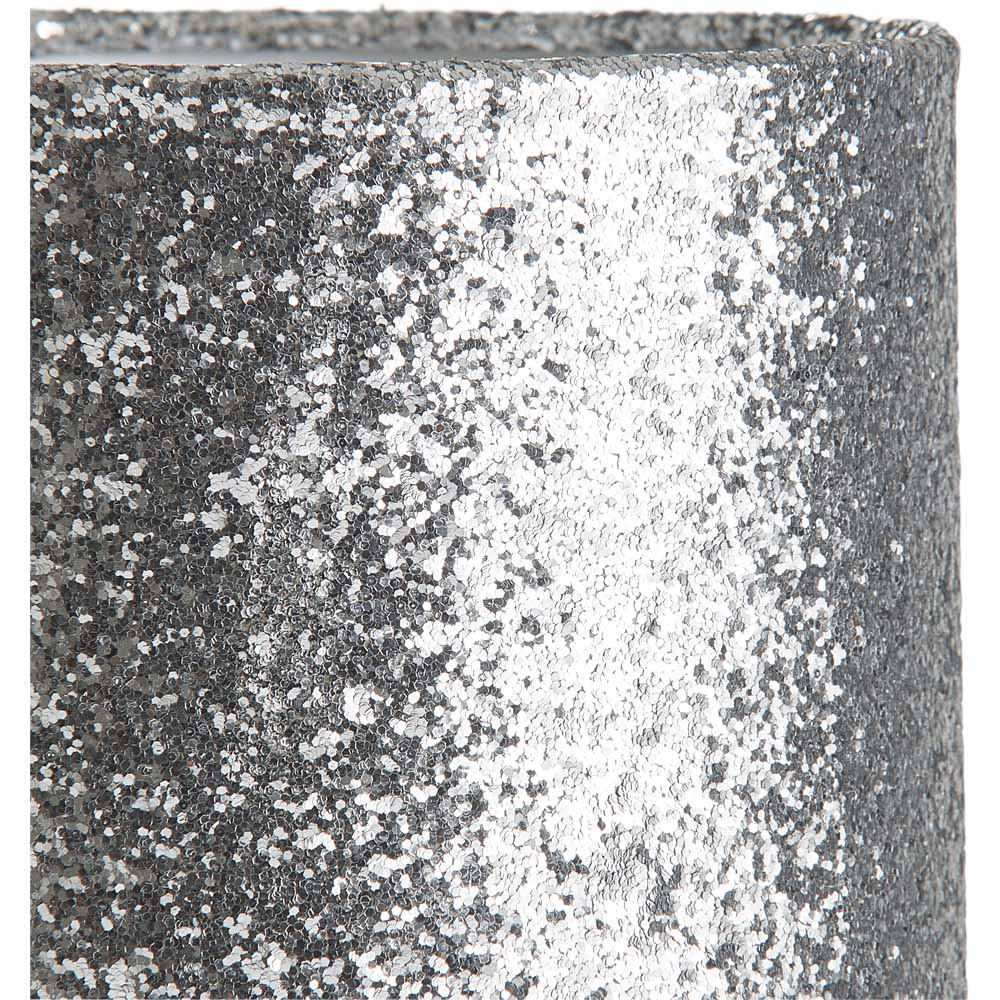 Wilko Milan Silver Glitter Table Lamp | Wilko