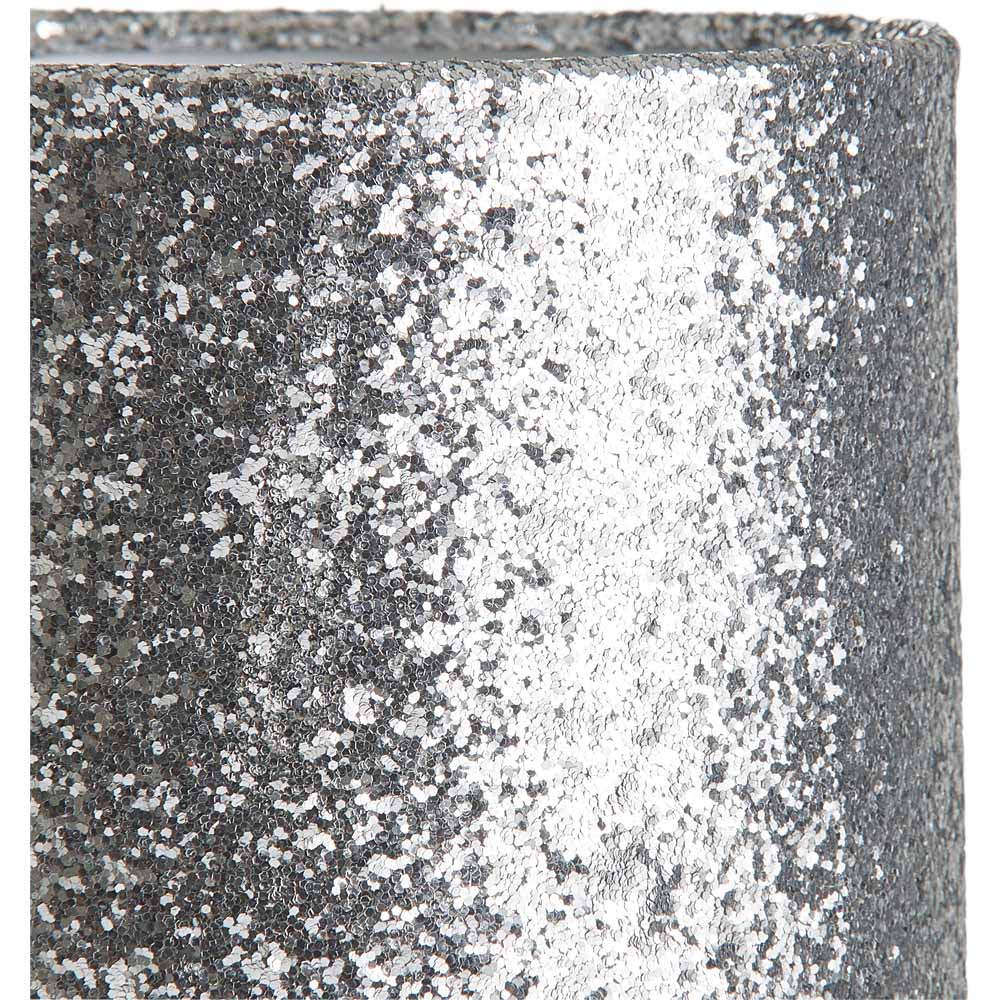 Wilko Milan Silver Glitter Table Lamp Image 4