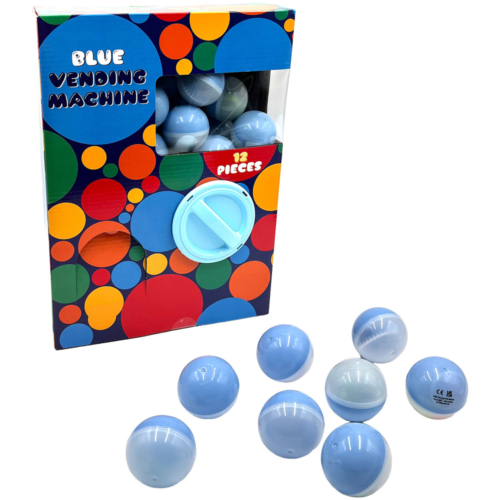 12 Piece Vending Machine Blue Image 1