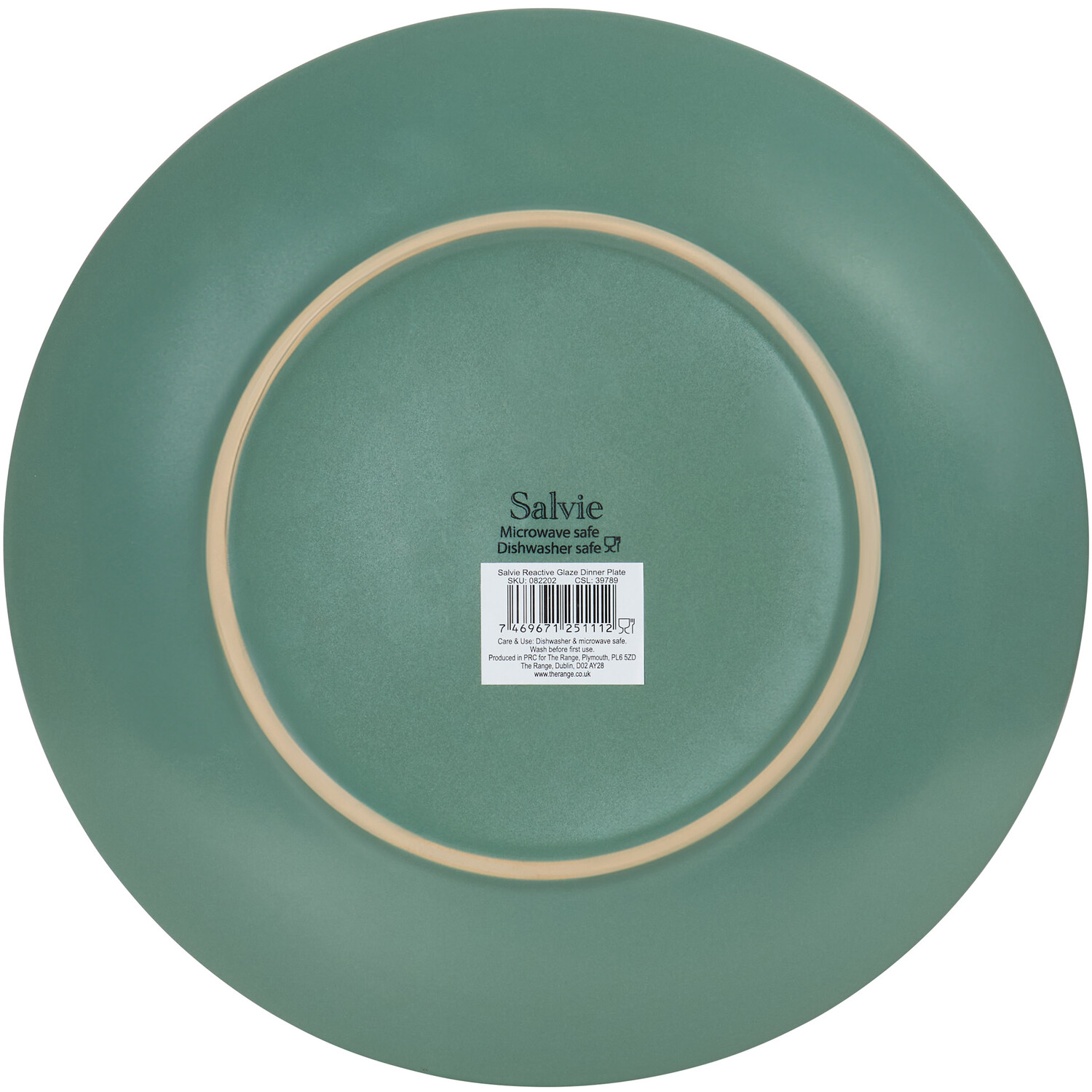 Salvie Reactive Glaze Plate - Sea Green / Dinner Plate Image 4