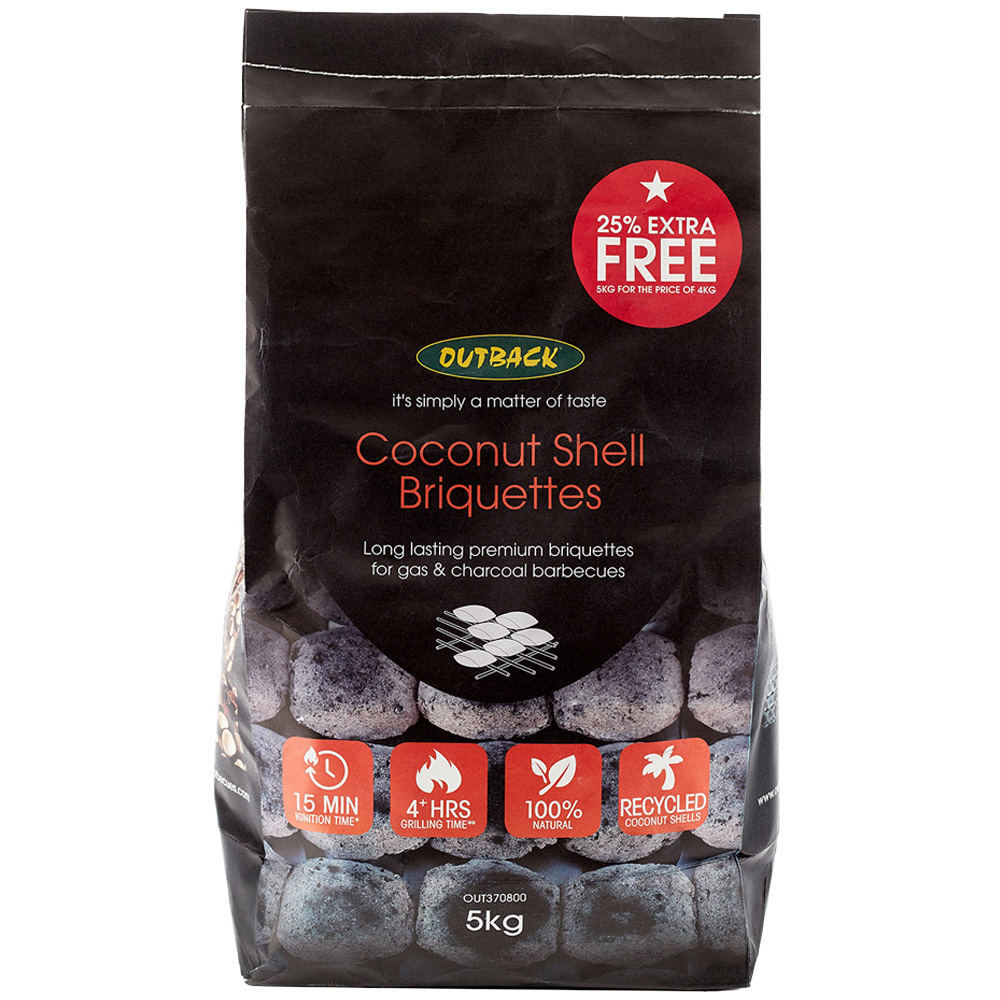 Outback Coconut Shell Briquette 4kg Image 1