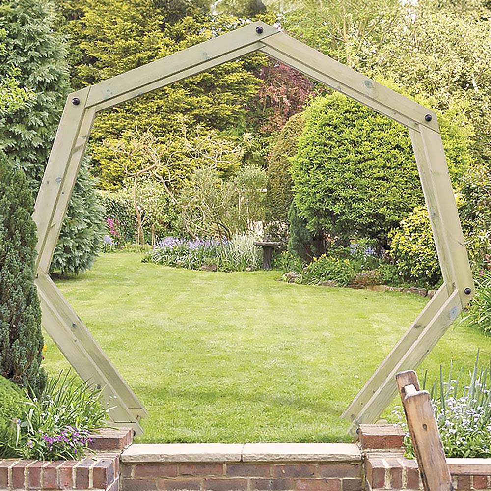 Shire 7 x 8ft Hexagon Moon Gate Arch Image 1