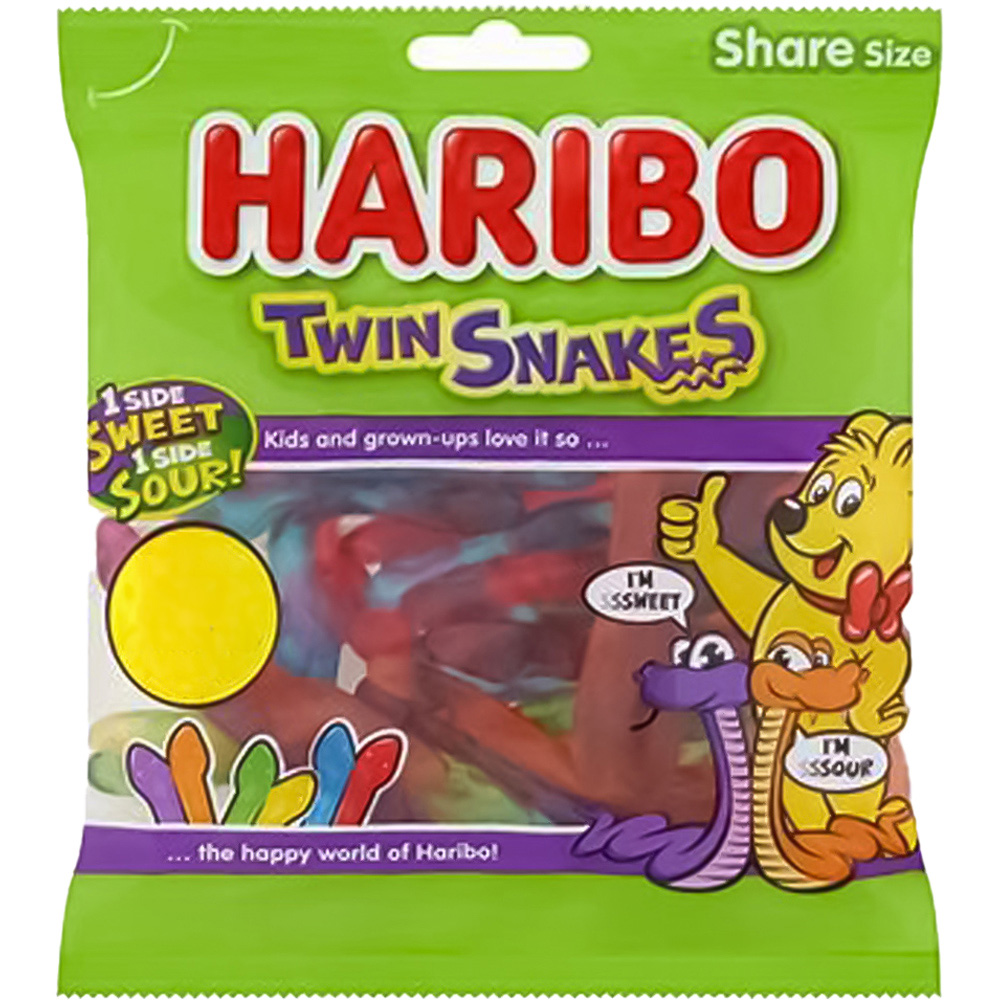Haribo Twin Snakes 140g Image