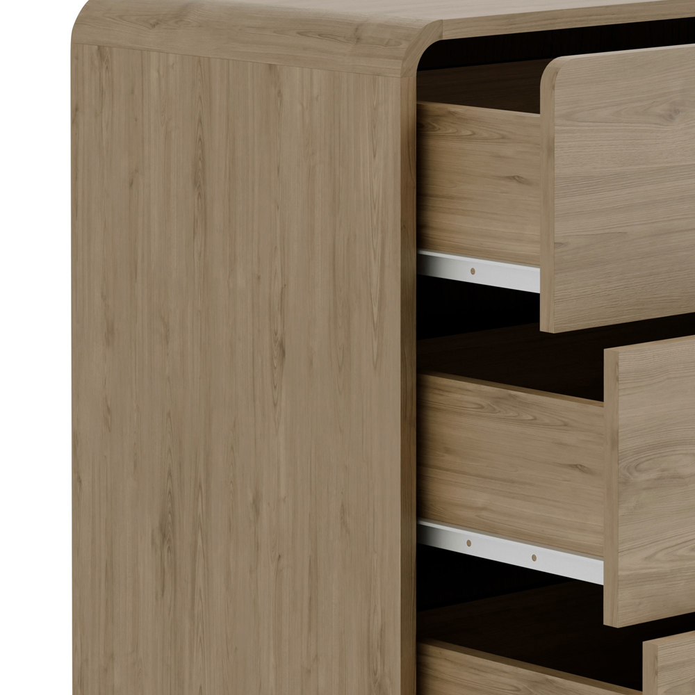 Julian Bowen Ingrid 6 Drawer Oak Dresser Image 7