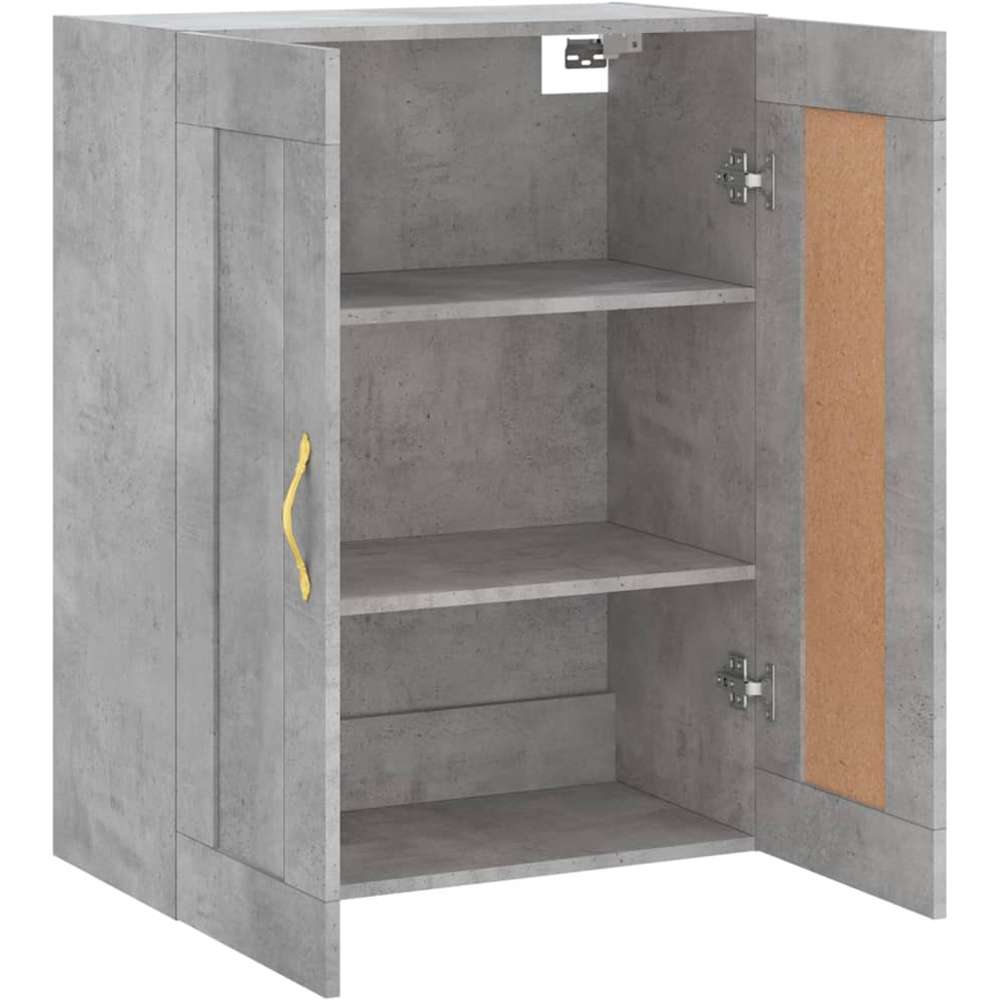 vidaXL 2 Door Concrete Grey Wall Mounted Cabinet Image 4