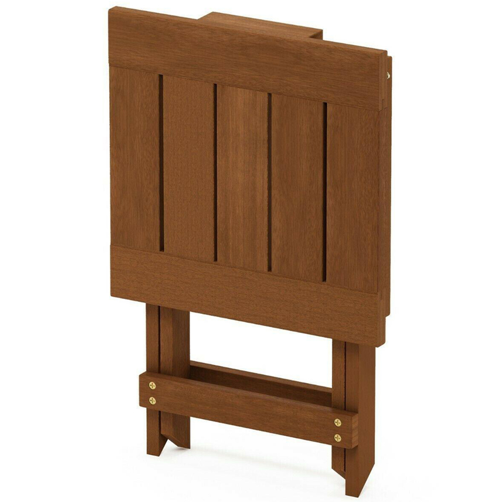 Walplus Tioman Natural Hardwood Adirondack Folding Table Image 6