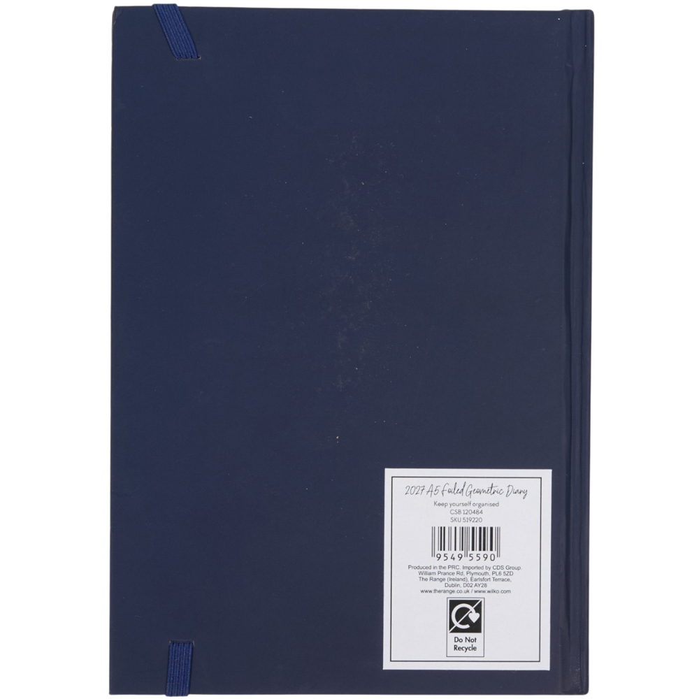 2027 A5 Foiled Geometric Diary Image 3