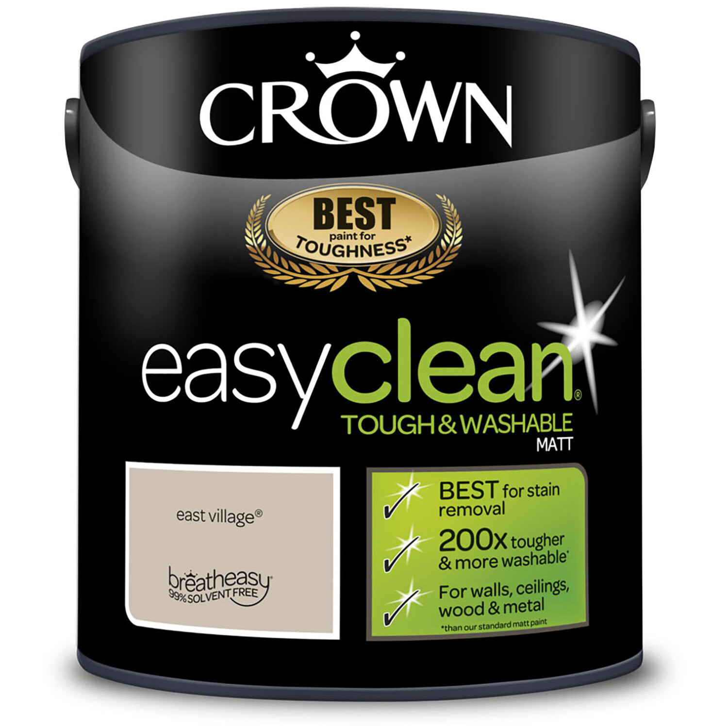 Crown Easyclean Matt Emulsion Paint - East Village Image 7