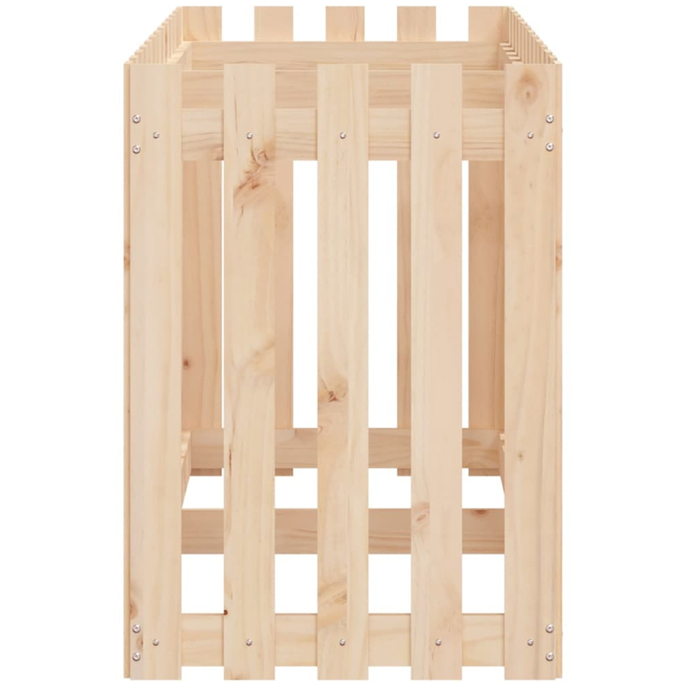 vidaXL White Solid Pine Wood Garden Raised Bed 150 x 50 x 70cm Image 5