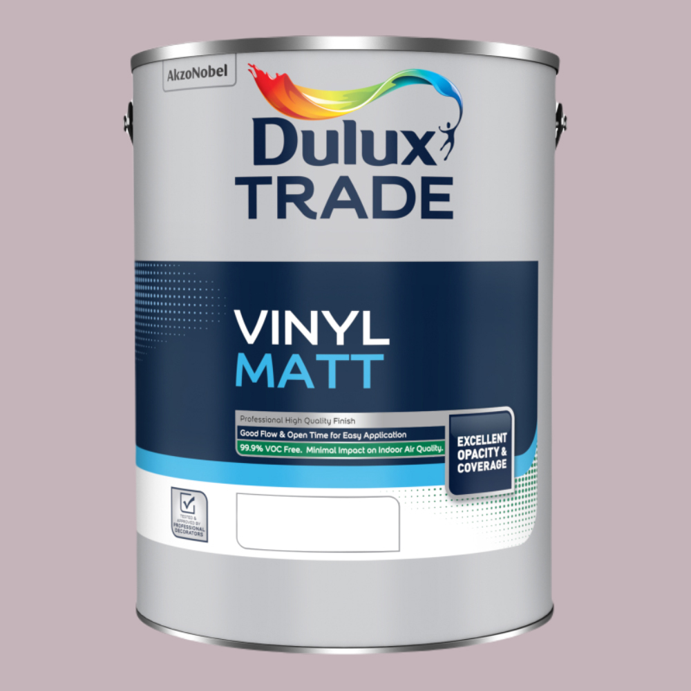 Dulux Trade Dusted Fondant Walls and Ceilings Vinyl Matt Paint 5L Image 2