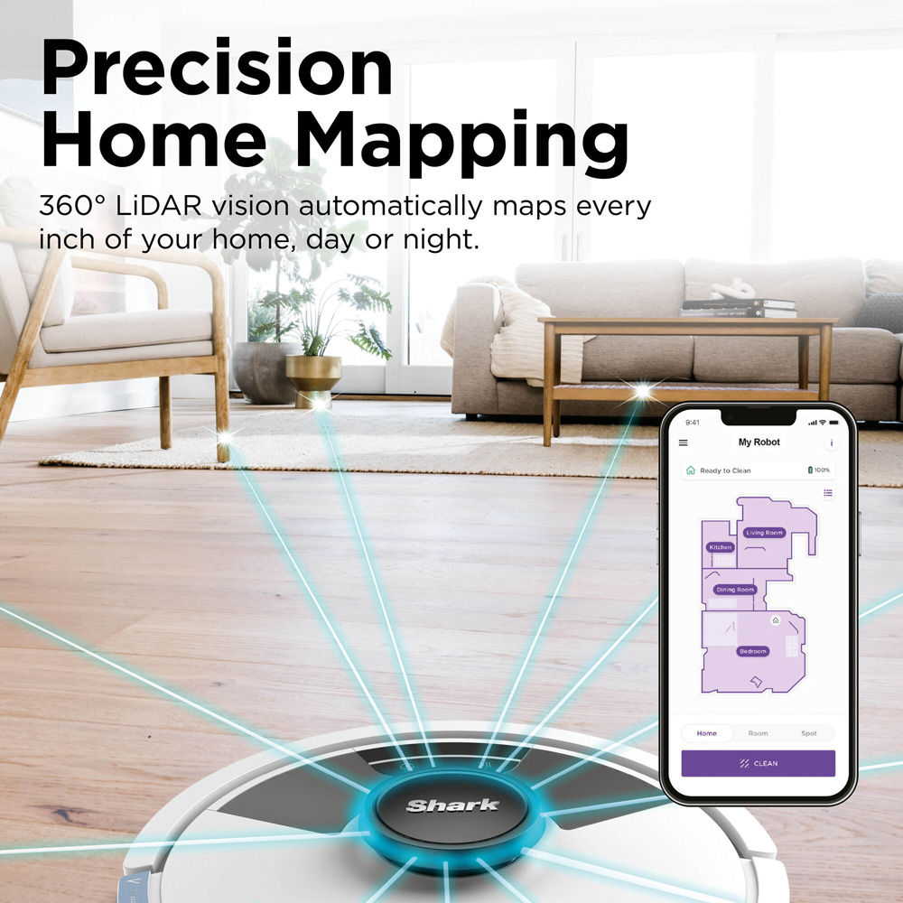 Shark Matrix Plus RV2620WAUKWH 2-in-1 Self Empty Robot Vacuum Cleaner and Mop Image 9