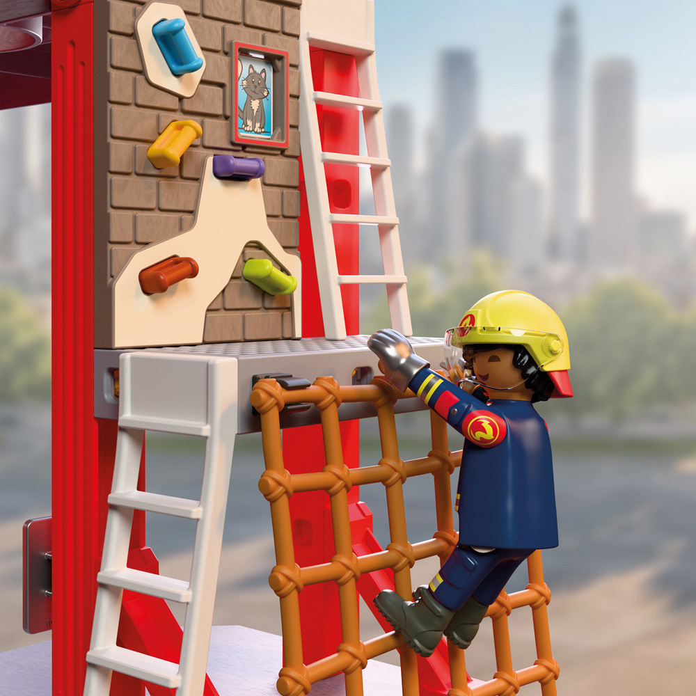 Playmobil Large Fire Station Play Set 201 Piece Image 7