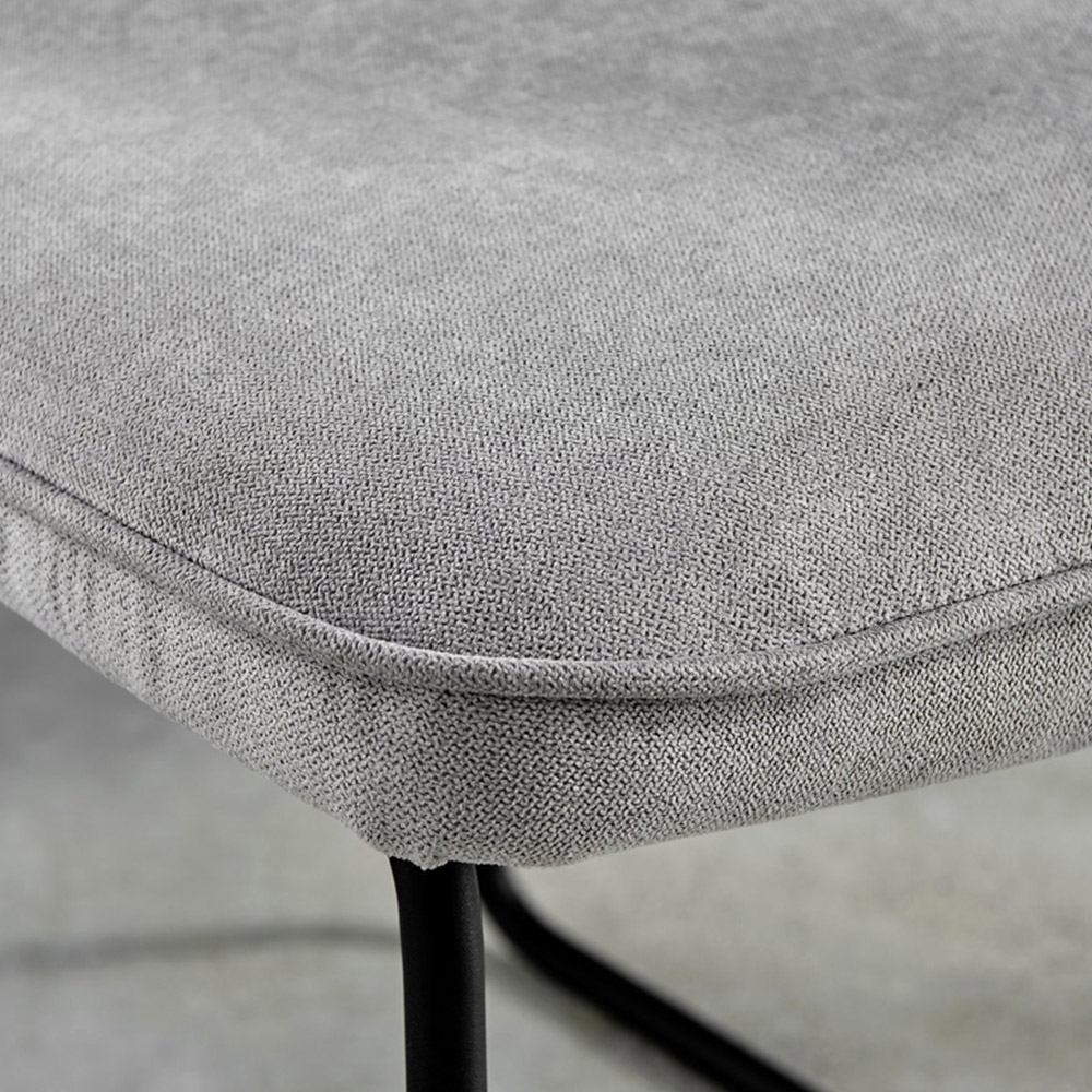 Furniturebox Tavolo Harley 6 Seater Glass Dining Set Light Grey Image 8