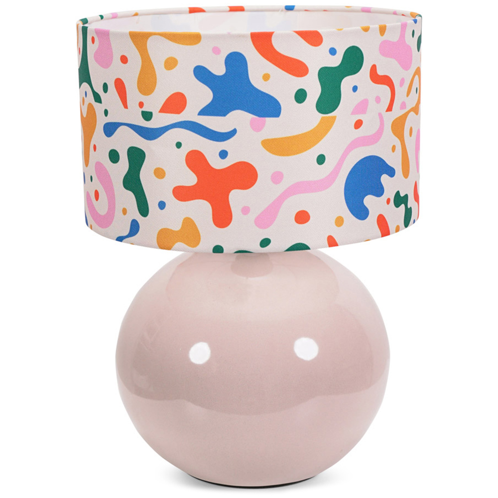 ValueLights Bosco Natural Stone Abstract Shade Ceramic LED Table Lamp Image 1